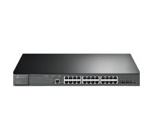 TP-Link Omada SG3428XMP / 24‑портовый гигабитный управляемый РоЕ-коммутатор уровня L2+ с 4 SFP+ слотами 10G