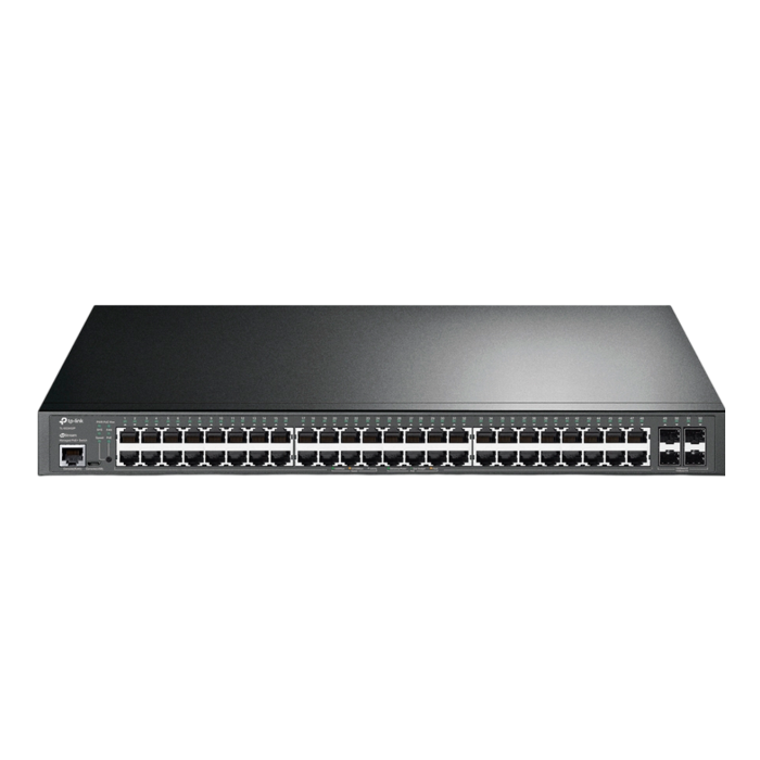 TP-Link Omada SG3452P / 48‑портовый гигабитный управляемый PoE-коммутатор L2 с 4 SFP‑слотами