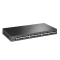 TP-Link Omada SG3452X / 48‑портовый гигабитный управляемый коммутатор L2 с 4 SFP‑слотами SFP+ 10 Гбит/с