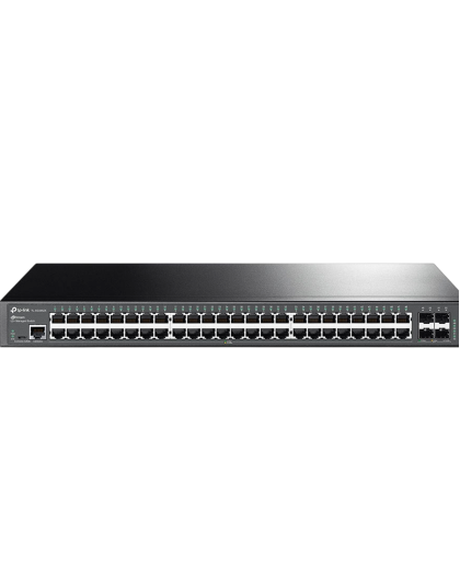 TP-Link Omada SG3452X / 48‑портовый гигабитный управляемый коммутатор L2 с 4 SFP‑слотами SFP+ 10 Гбит/с