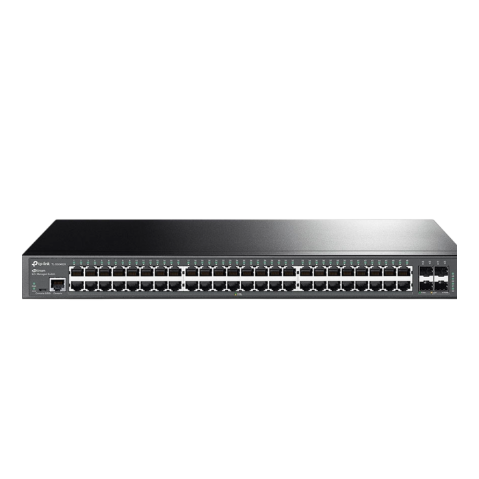 TP-Link Omada SG3452X / 48‑портовый гигабитный управляемый коммутатор L2 с 4 SFP‑слотами SFP+ 10 Гбит/с