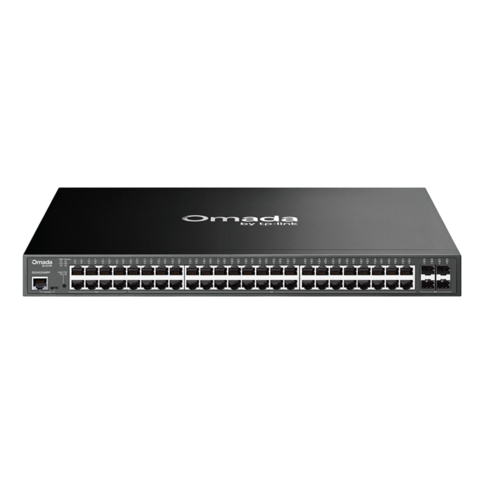 TP-Link Omada SG3452XMPP / 48‑портовый гигабитный управляемый РоЕ-коммутатор уровня L2+ (40 портов PoE+ и 8 портов PoE++) с 4 SFP+ слотами 10G