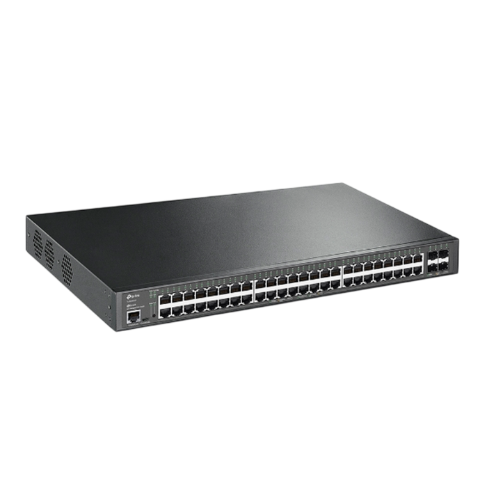 TP-Link Omada SG3452XP / 48‑портовый гигабитный управляемый РоЕ-коммутатор уровня L2+ с 4 SFP+ слотами 10G