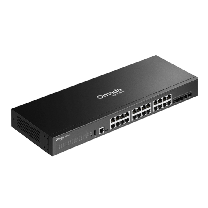 TP-Link Omada SG5428X / 24‑портовый гигабитный стекируемый управляемый коммутатор уровня L3 с 4 SFP+ слотами 10G