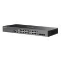 TP-Link Omada SG5428X / 24‑портовый гигабитный стекируемый управляемый коммутатор уровня L3 с 4 SFP+ слотами 10G
