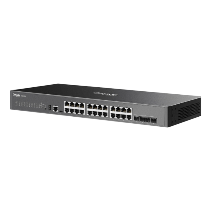 TP-Link Omada SG5428X / 24‑портовый гигабитный стекируемый управляемый коммутатор уровня L3 с 4 SFP+ слотами 10G