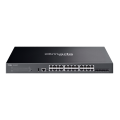 TP-Link Omada SG5428XMPP / 24‑портовый гигабитный стекируемый управляемый РоЕ++ коммутатор уровня L3 с 4 SFP+ слотами 10G