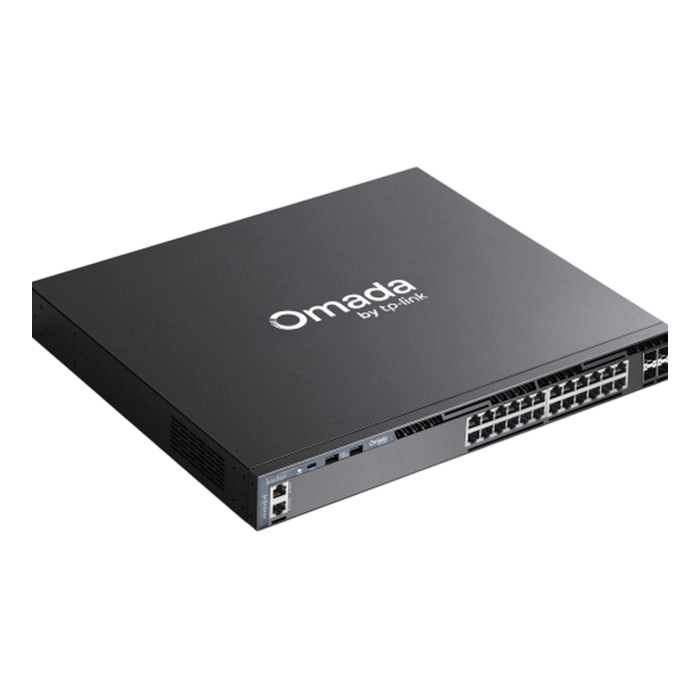 TP-Link Omada SG6428X / 24‑портовый гигабитный стекируемый управляемый коммутатор L3 с 4 SFP+ слотами 10G