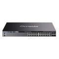TP-Link Omada SG6428XHP / 24‑портовый гигабитный стекируемый управляемый РоЕ-коммутатор L3 с 4 SFP+ слотами 10G