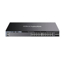 TP-Link Omada SG6428XHP / 24‑портовый гигабитный стекируемый управляемый РоЕ-коммутатор L3 с 4 SFP+ слотами 10G