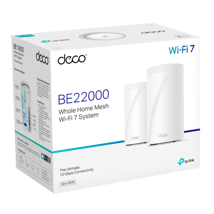 TP-Link Deco BE85 (2-pack) / BE19000 Трехдиапазонная Mesh-система Wi-Fi 7