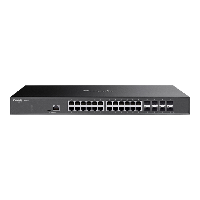 TP-Link Omada SX3832 / управляемый коммутатор уровня L2+ c 24 портами 10 Гбит/с и 8 портами SFP+