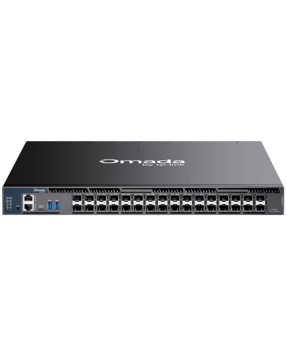 TP-Link Omada SX6632YF / Управляемый коммутатор агрегации L3 с 26 портами 10G, возможностью стекирования и 6 слотами 25G.