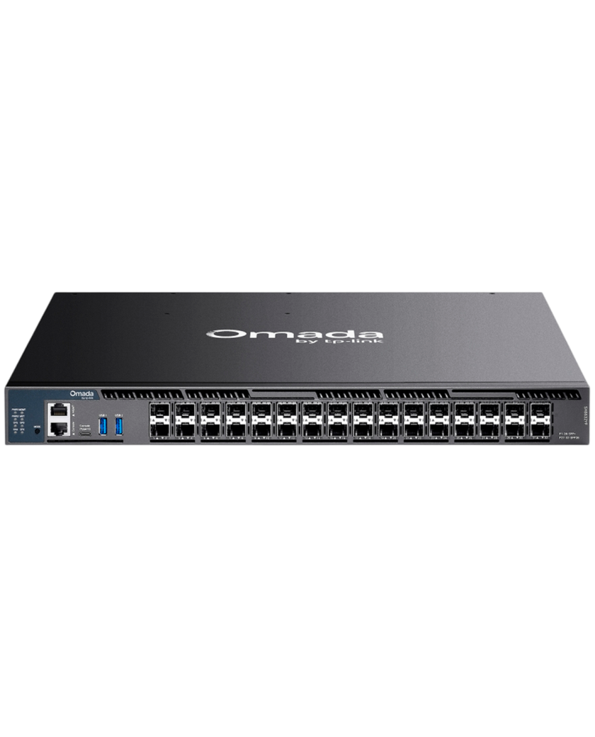 TP-Link Omada SX6632YF / Управляемый коммутатор агрегации L3 с 26 портами 10G, возможностью стекирования и 6 слотами 25G.