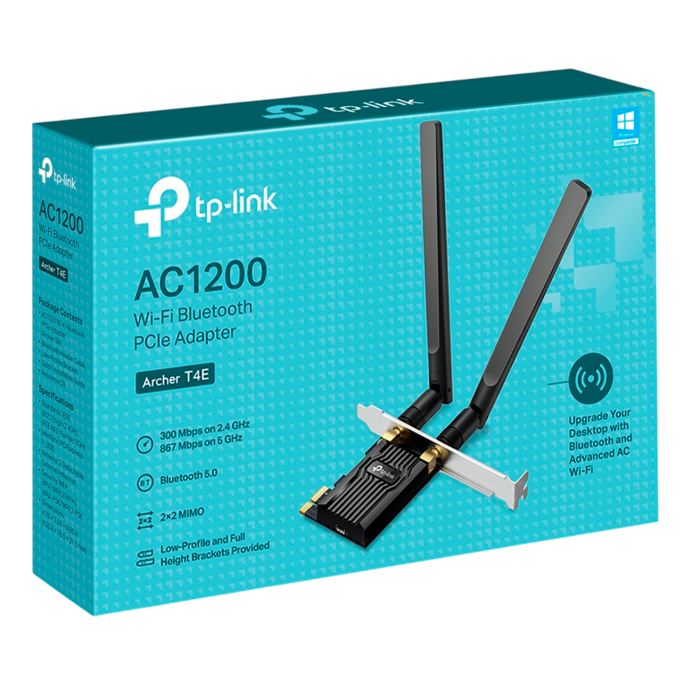 TP-Link Archer T4E / AC1200 Двухдиапазонный беспроводной PCIe-адаптер