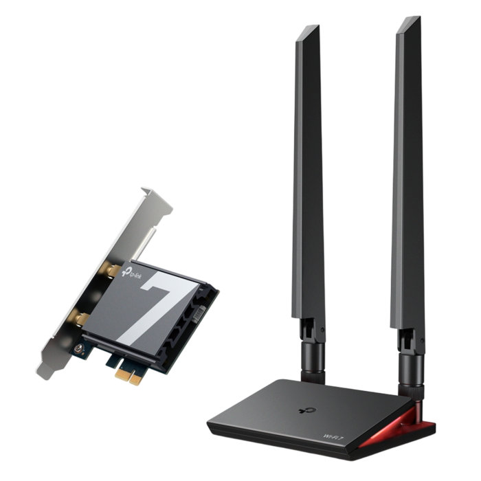TP-Link Archer TBE550E / BE9300 Треххдиапазонный беспроводной PCIe-адаптер Wi-Fi 7 с поддержкой Bluetooth 5.4