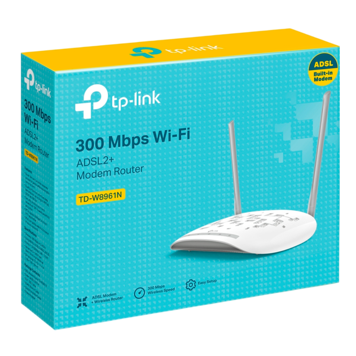 TP-Link TD-W8961N / N300 Беспроводной маршрутизатор со встроенным ADSL-модемом