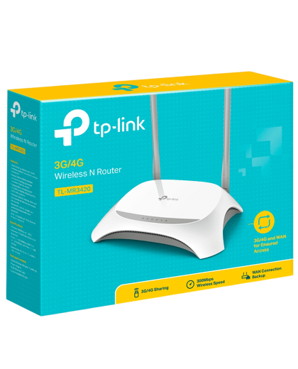 TP-Link TL-MR3420 / N300 Беспроводной маршрутизатор с USB-портом и поддержкой 3G/4G USB-модемов