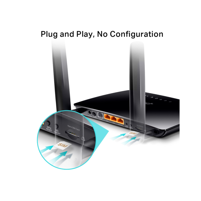 TP-Link TL-MR6500v / N300 Беспроводной 4G телефонный LTE маршрутизатор co слотом для SIM-карты