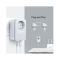 TP-Link TL-PA4010P KIT / AV600 Комплект адаптеров Powerline со встроенной розеткой