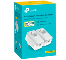 TP-Link TL-PA4010P KIT / AV600 Комплект адаптеров Powerline со встроенной розеткой