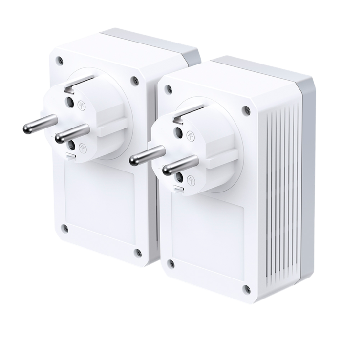 TP-Link TL-PA4020P KIT / AV600 Комплект Powerline адаптеров со встроенной розеткой