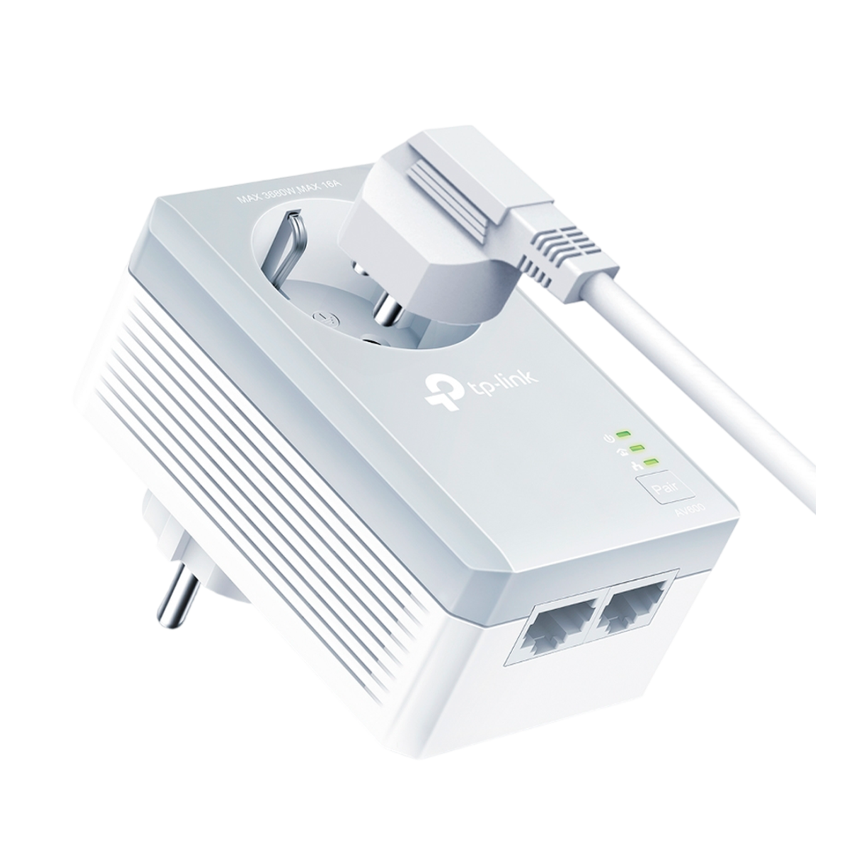 TP-Link TL-PA4020P KIT / AV600 Комплект Powerline адаптеров со встроенной розеткой