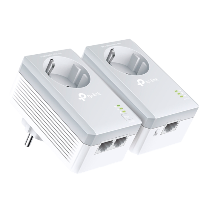 TP-Link TL-PA4022P KIT / AV600 Комплект адаптеров Powerline со встроенной розеткой
