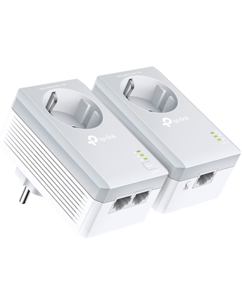 TP-Link TL-PA4022P KIT / AV600 Комплект адаптеров Powerline со встроенной розеткой
