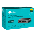 TP-Link TL-SG105PE / Easy Smart гигабитный 5-портовый PoE-коммутатор (4 порта PoE+ и 1 порт без РоЕ)