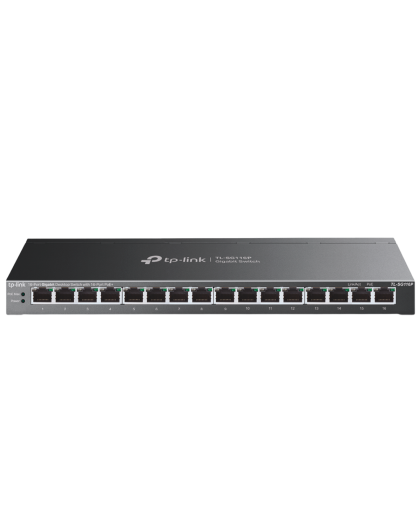 TP-Link TL-SG116P / Неуправляемый гигабитный 16-портовый PoE-коммутатор (16 портов PoE+)
