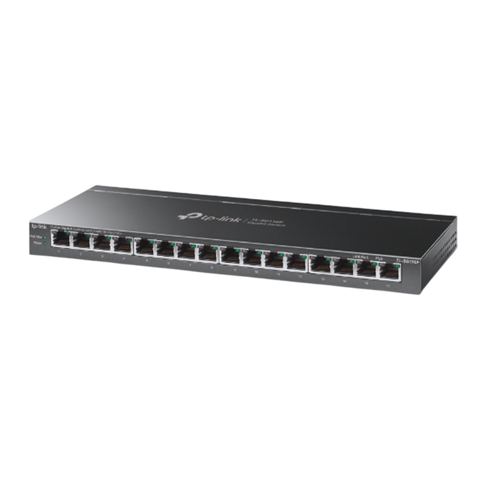 TP-Link TL-SG116P / Неуправляемый гигабитный 16-портовый PoE-коммутатор (16 портов PoE+)