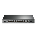TP-Link TL-SG1210P / Неуправляемый гигабитный 10-портовый PoE-коммутатор (8 портов PoE+, 1 порт без РоЕ и 1 слот SFP)