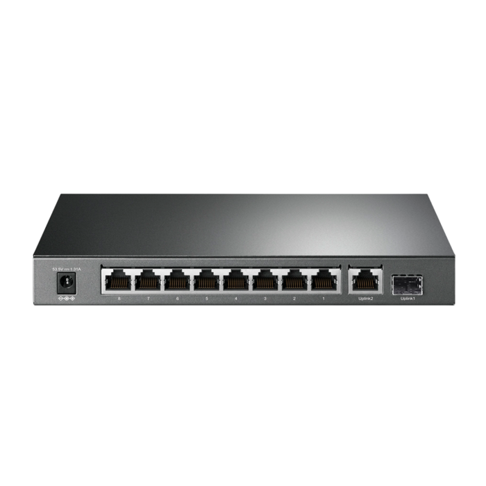 TP-Link TL-SG1210P / Неуправляемый гигабитный 10-портовый PoE-коммутатор (8 портов PoE+, 1 порт без РоЕ и 1 слот SFP)