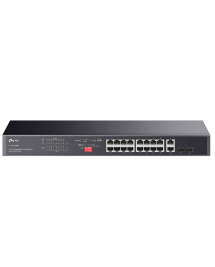 TP-Link TL-SG1218MP / Неуправляемый гигабитный 18-портовый PoE-коммутатор (16 портов PoE+ и 2 Combo-порта RJ45/SFP)