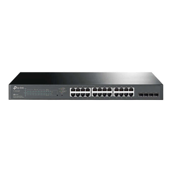 TP-Link TL-SG2428P / JetStream гигабитный Smart коммутатор на 24 порта PoE+ и 4 SFP‑слота