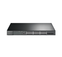 TP-Link TL-SG3428MP / JetStream 24‑портовый гигабитный управляемый РоЕ-коммутатор L2 с 4 SFP‑слотами