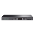TP-Link TL-SG3428X-UPS / JetStream Управляемый коммутатор уровня 2+ с 24 гигабитными портами RJ45, 4 портами SFP+ и источником балансового питания