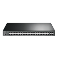 TP-Link TL-SG3452P / JetStream 48‑портовый гигабитный управляемый РоЕ-коммутатор L2+ с 4 SFP‑слотами