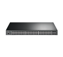 TP-Link TL-SG3452P / JetStream 48‑портовый гигабитный управляемый РоЕ-коммутатор L2+ с 4 SFP‑слотами