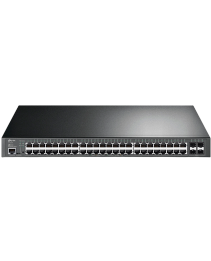 TP-Link TL-SG3452P / JetStream 48‑портовый гигабитный управляемый РоЕ-коммутатор L2+ с 4 SFP‑слотами