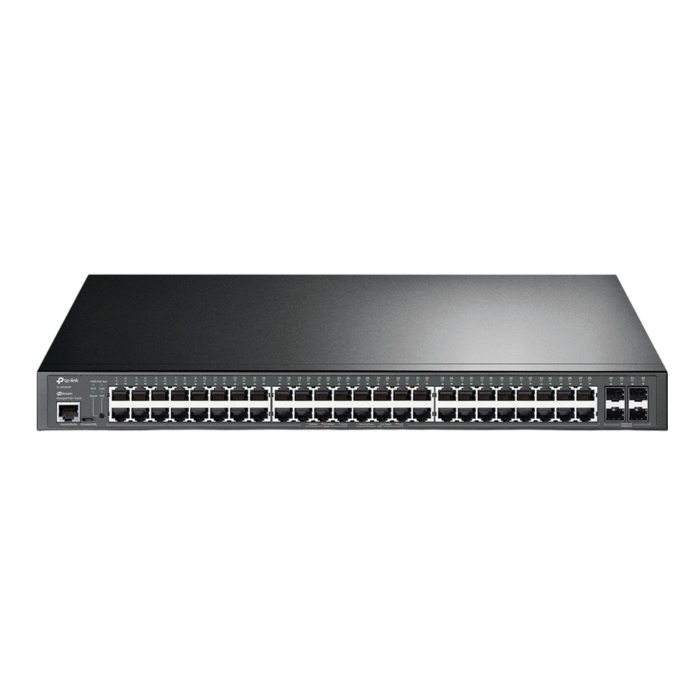 TP-Link TL-SG3452P / JetStream 48‑портовый гигабитный управляемый РоЕ-коммутатор L2+ с 4 SFP‑слотами