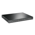 TP-Link TL-SG3452P / JetStream 48‑портовый гигабитный управляемый РоЕ-коммутатор L2+ с 4 SFP‑слотами