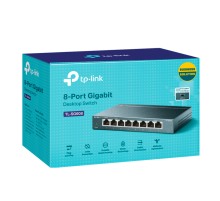 TP-Link TL-SG608P / Нуправляемый гигабитный коммутатор с 8 портами и поддержкой PoE+ с 4 портами