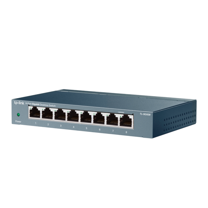 TP-Link TL-SG608P / Нуправляемый гигабитный коммутатор с 8 портами и поддержкой PoE+ с 4 портами