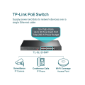TP-Link TL-SL1218MP / Неуправляемый PoE-коммутатор (16 портов PoE+ 10/100 Мбит/с, 2 гигабитных порта без PoE и 2 слота SFP)