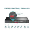 TP-LinTL-SL1226Pk  / Неуправляемый PoE-коммутатор (24 порта PoE+ 10/100 Мбит/с и 2 гигабитных Combo-порта RJ45/SFP)