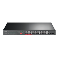 TP-LinTL-SL1226Pk  / Неуправляемый PoE-коммутатор (24 порта PoE+ 10/100 Мбит/с и 2 гигабитных Combo-порта RJ45/SFP)