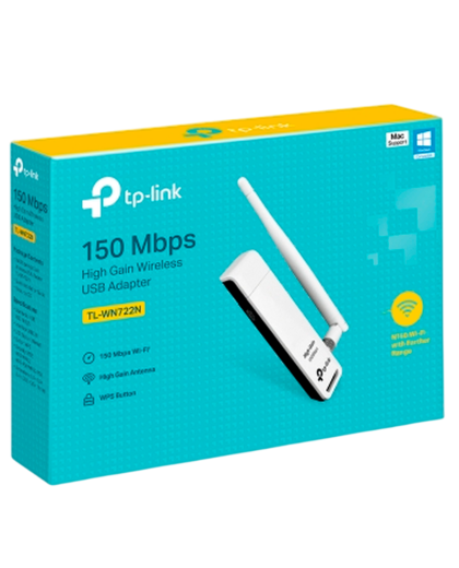 TP-Link TL-WN722N / N150 Беспроводной USB-адаптер высокого усиления