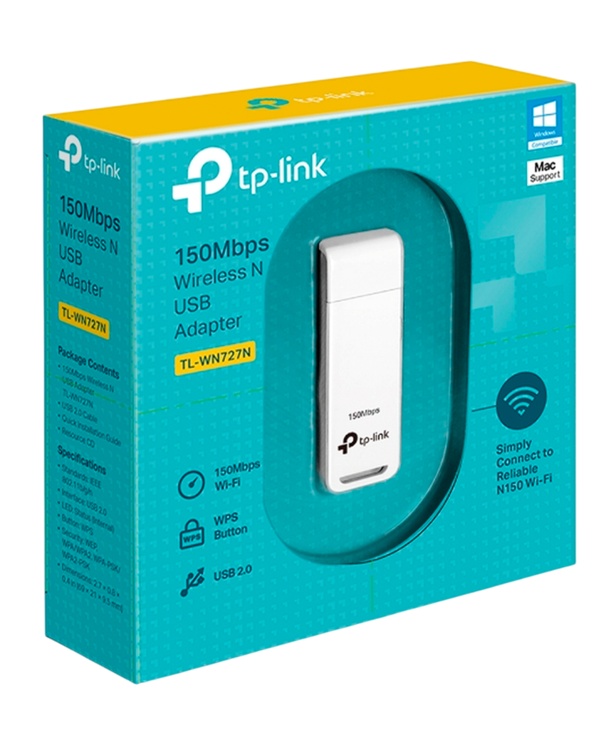 TP-Link TL-WN727N / N150 Беспроводной USB-адаптер